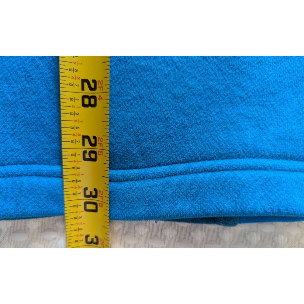 Vintage 90's Fila Fleece Pullover Mens XXL Teal/Orange Color Blocking - Picture 9 of 11